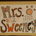 photo of mrs. sweeney's poster